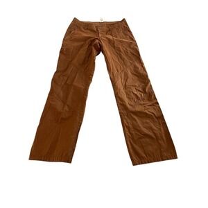 Prana Women's Brown Corduroy Cargo Pants Size Small Outdoor Adventure Hiking